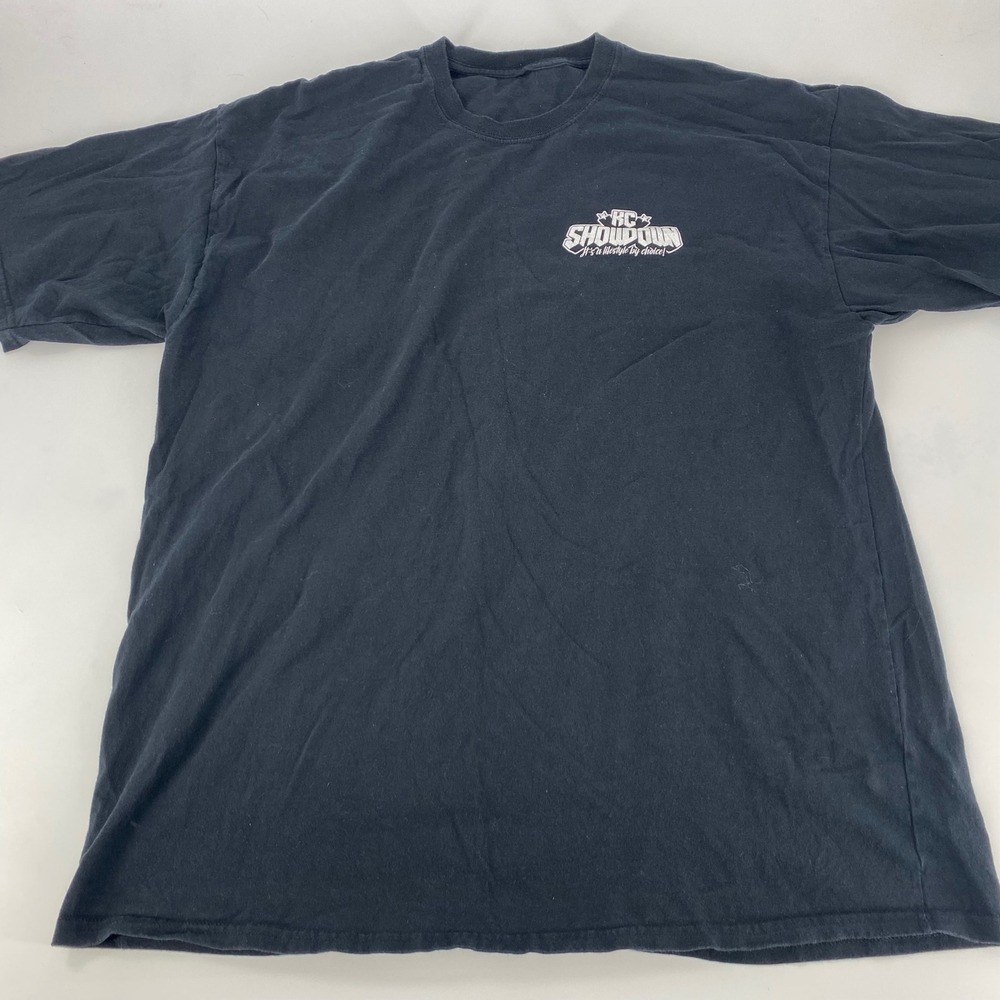 RC Showdown 10mm Socket Garage Floor Graphic T Shirt Mens Black Large